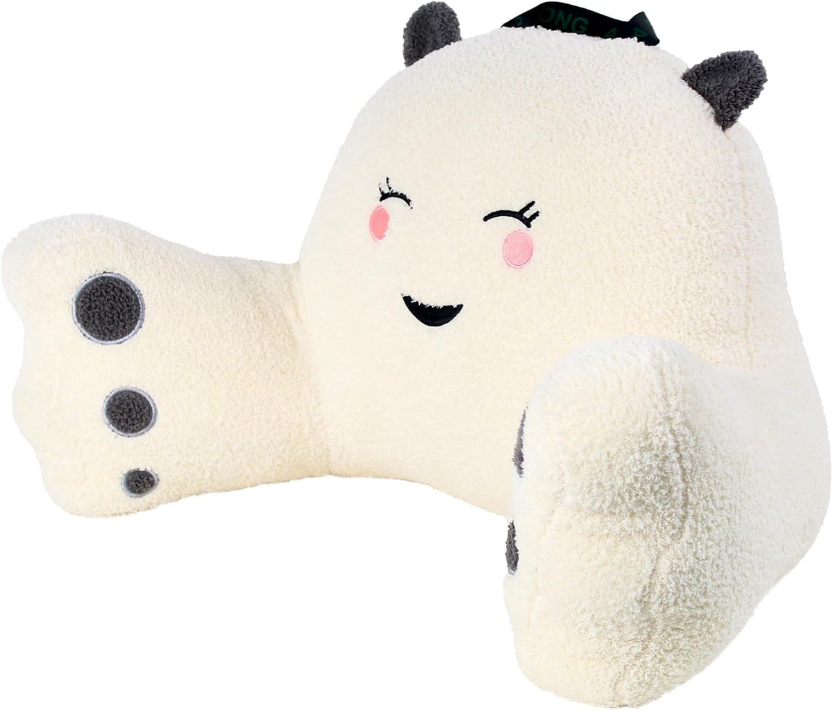 Cloud Velvet memory foam backrest pillows in Cream White