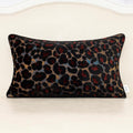 20"L x 12"W velvet throw pillow accessories in Black