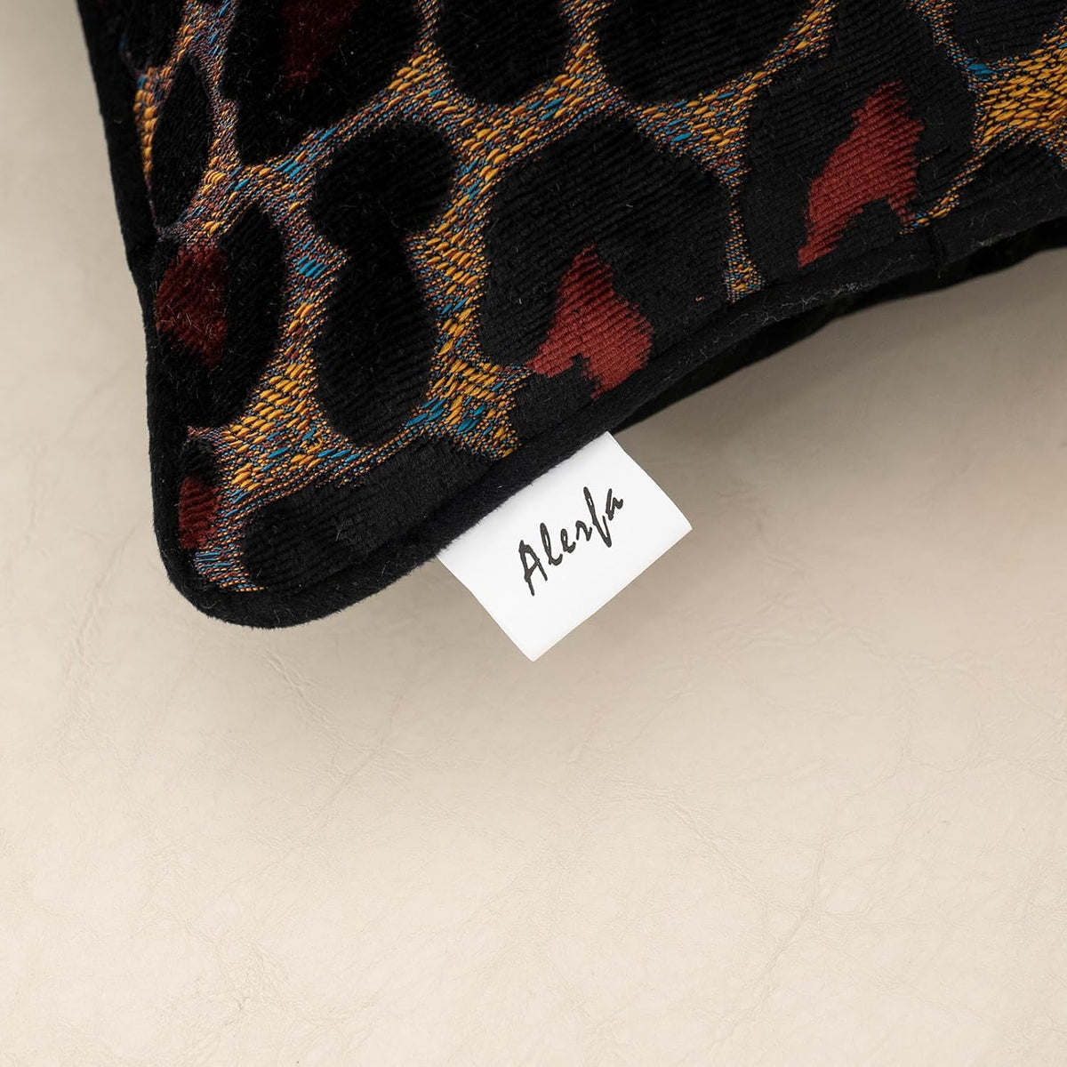 20"L x 20"W velvet throw pillow accessories in Black, alternate view 8