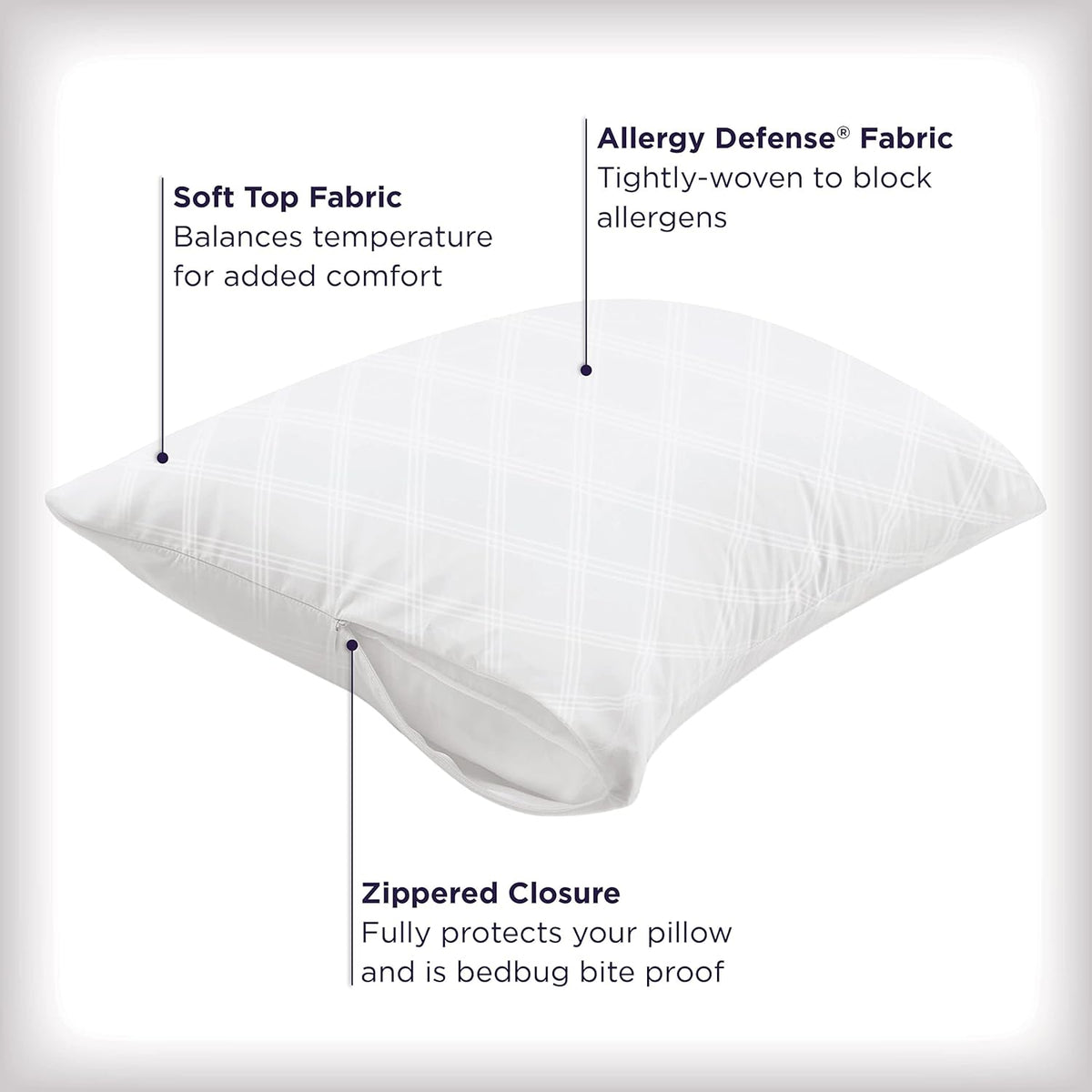 King polyester pillowcases in White, alternate view 4