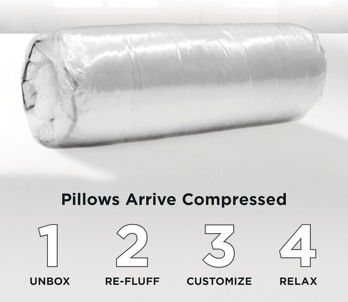 Standard polyester pillows in White, alternate view 7