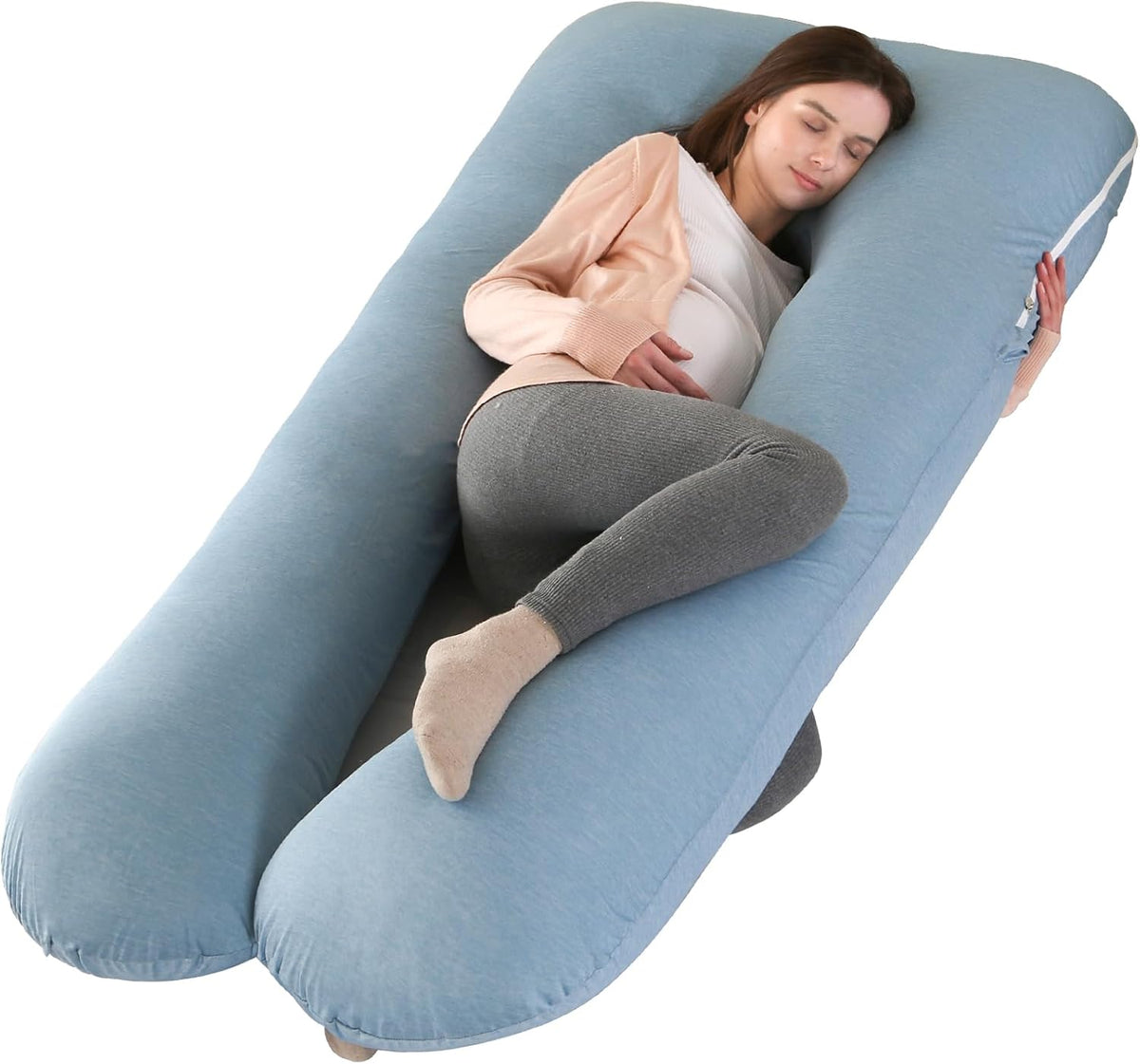 polyester pregnancy & maternity pillows in Cooling Blue
