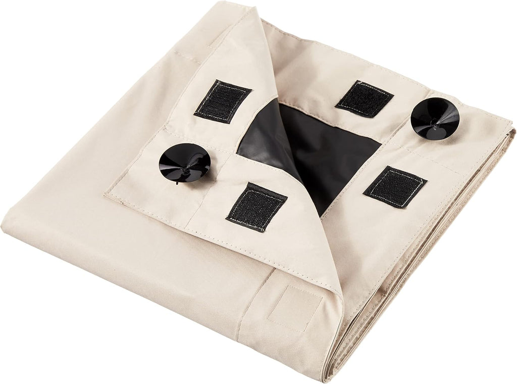 78"L x 50"W polyester curtains in Beige, alternate view 3