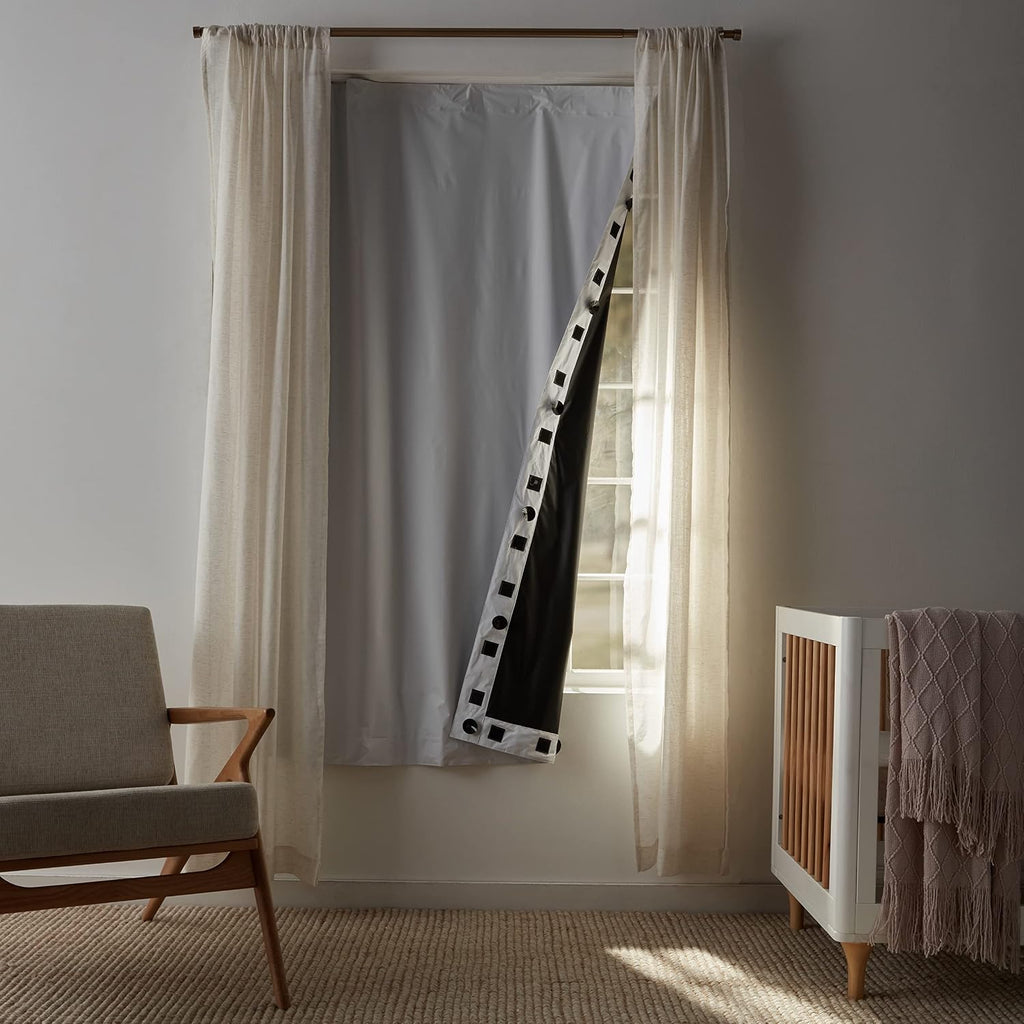 78"L x 50"W polyester curtains in White, alternate view 6
