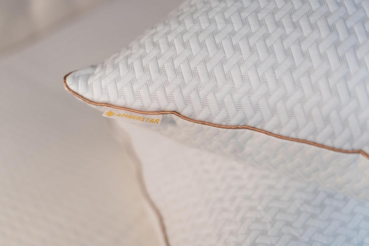 Standard foam pillows in White & Light Silver Accents, alternate view 8