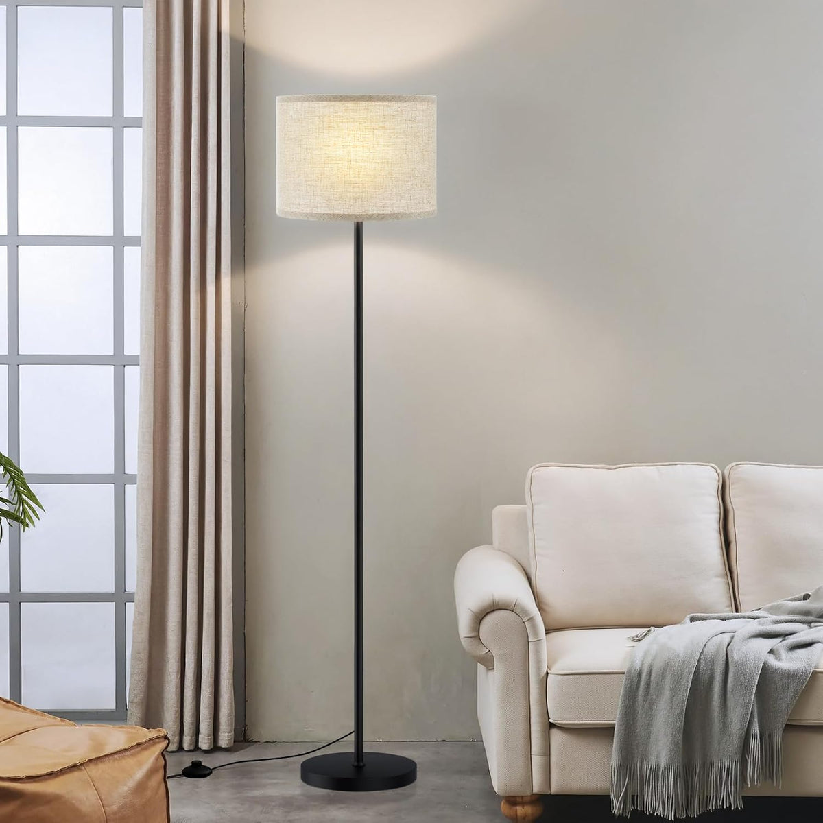 10.24"D x 7.87"W x 60"H metal floor lamps