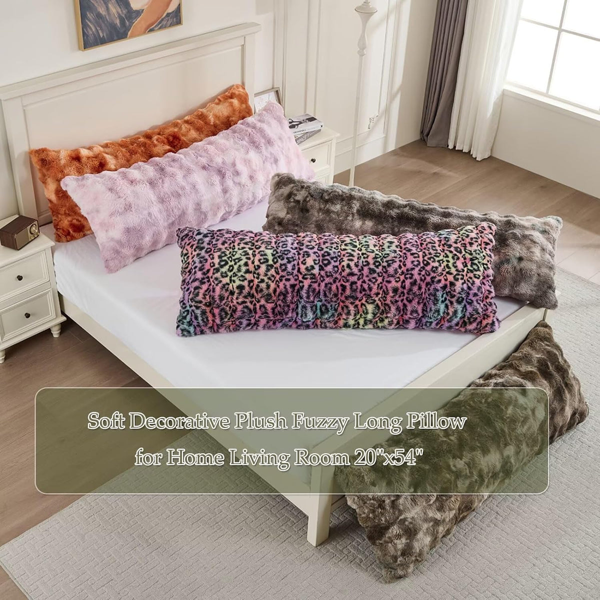 20" x 54" (9lbs) body pillows in Tie-dye Sage Green, alternate view 2