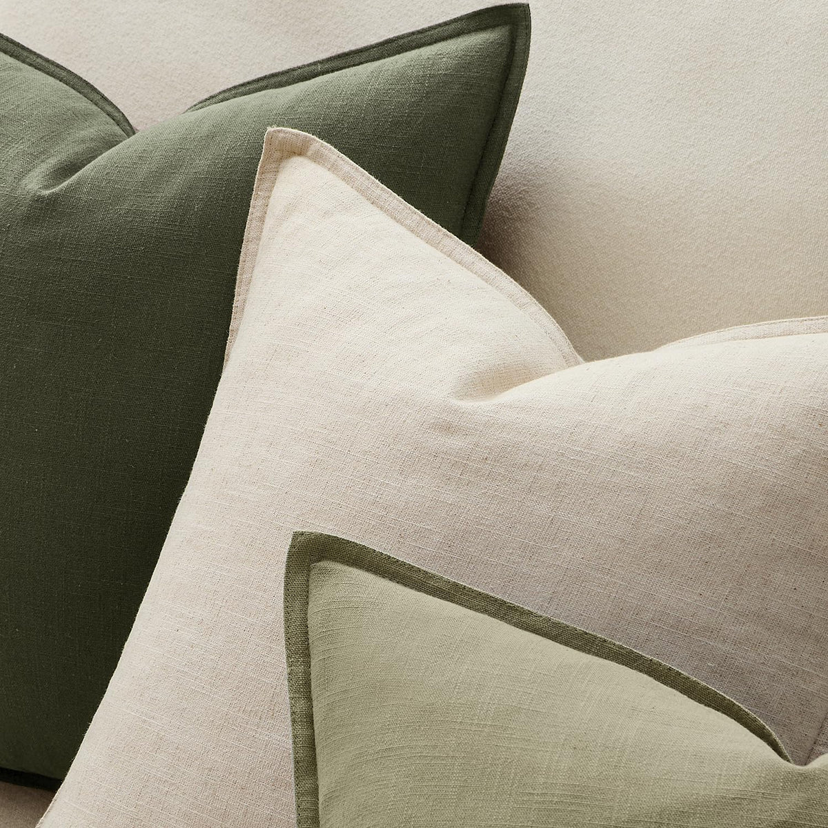 18"L x 18"W cotton throw pillow accessories in Rifle Green, alternate view 3