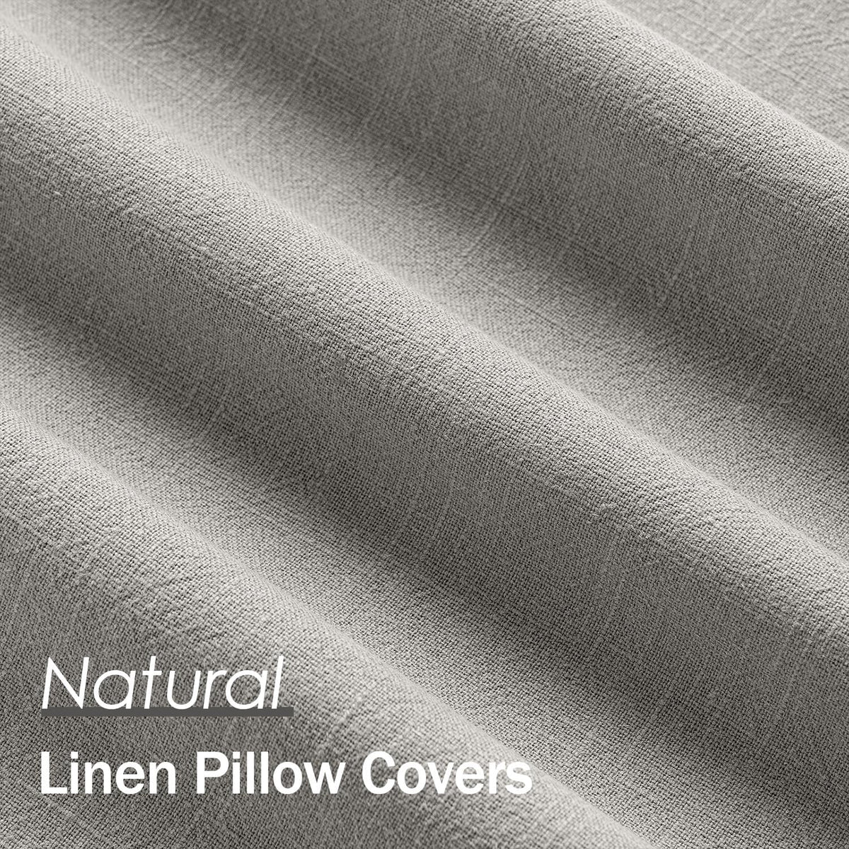 20"L x 20"W cotton throw pillow accessories in Light Gray, alternate view 2
