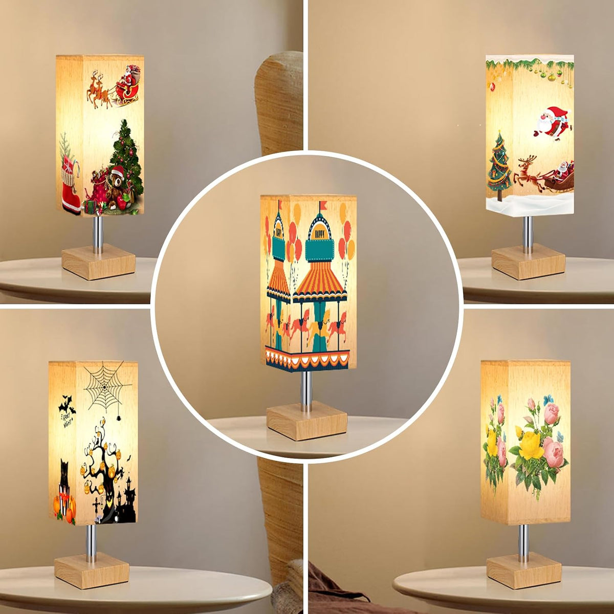 4.06"D x 4.06"W x 12.8"H metal table lamps, alternate view 8