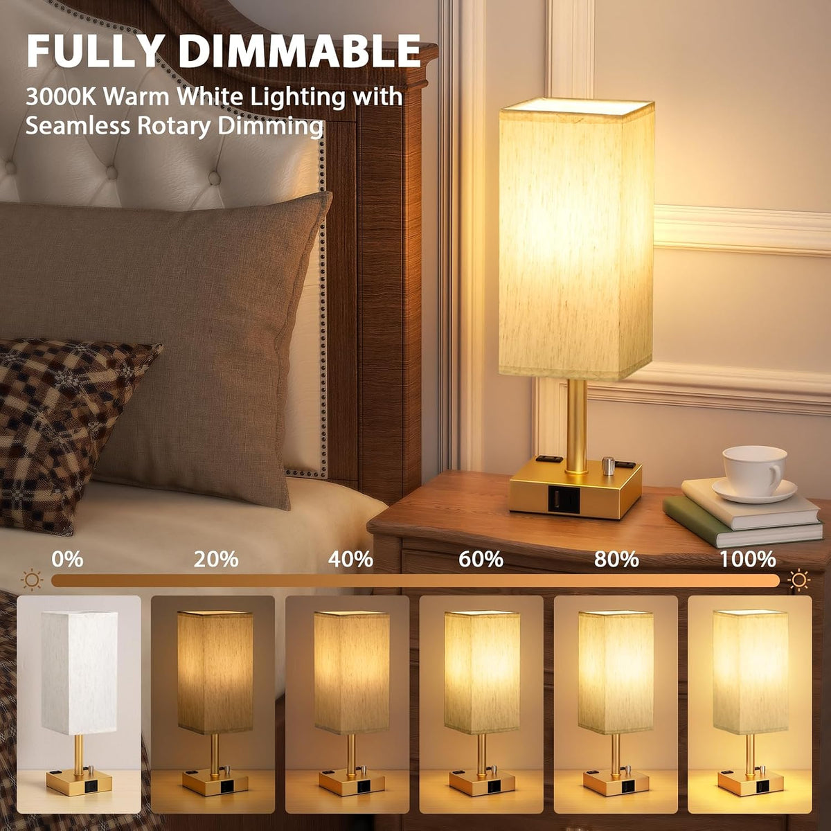 4.45"D x 4.45"W x 13.98"H table lamps, alternate view 2