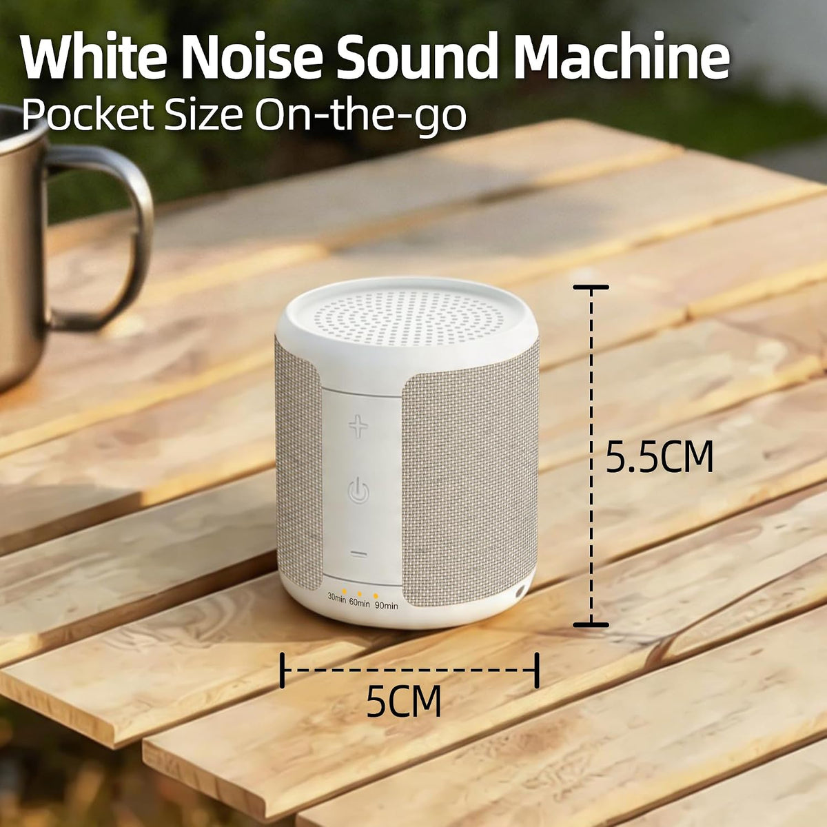 white noise machines in White, alternate view 2