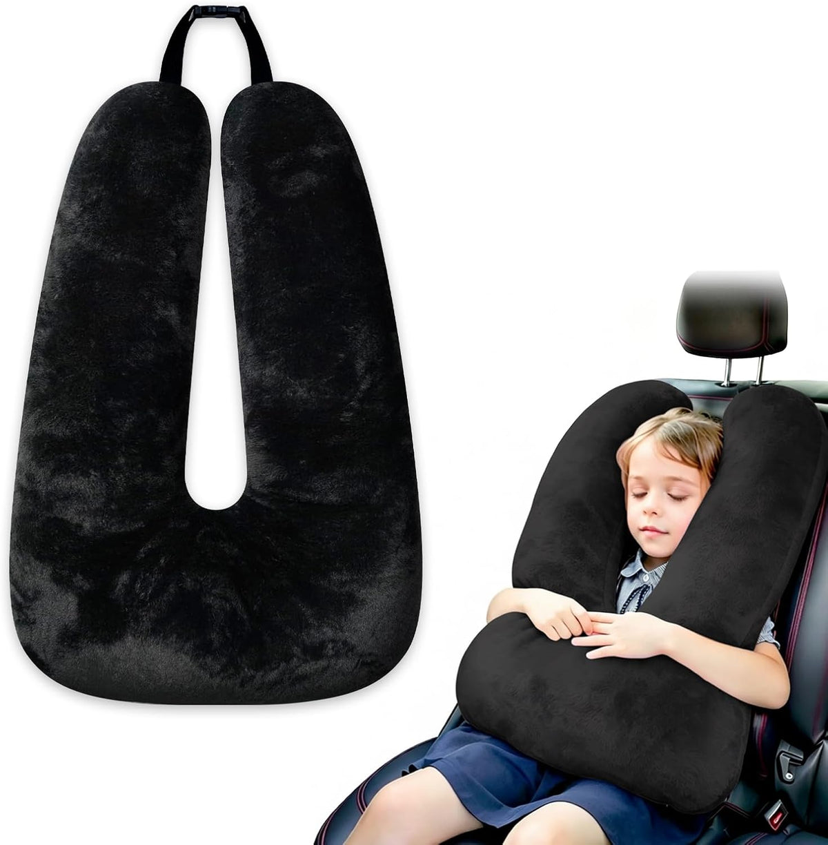 17 cotton travel pillows in Black