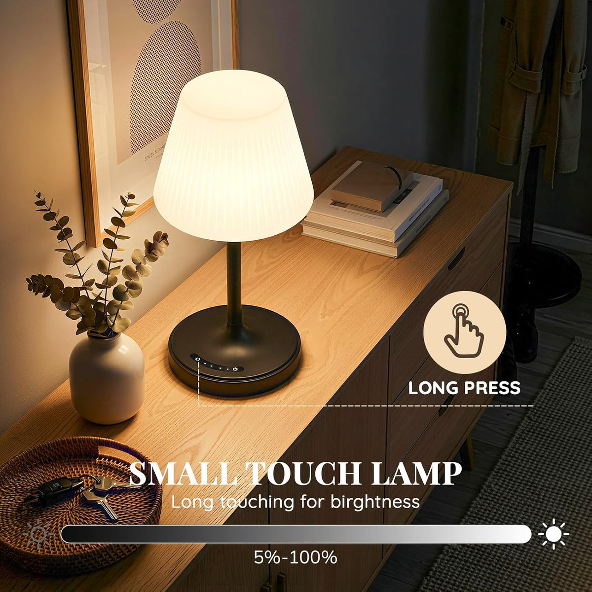 9.81"D x 5.9"W x 5.9"H plastic table lamps, alternate view 4