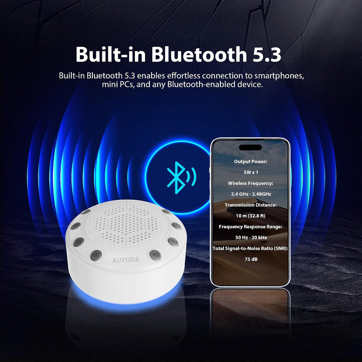 plastic white noise machines in White, alternate view 7
