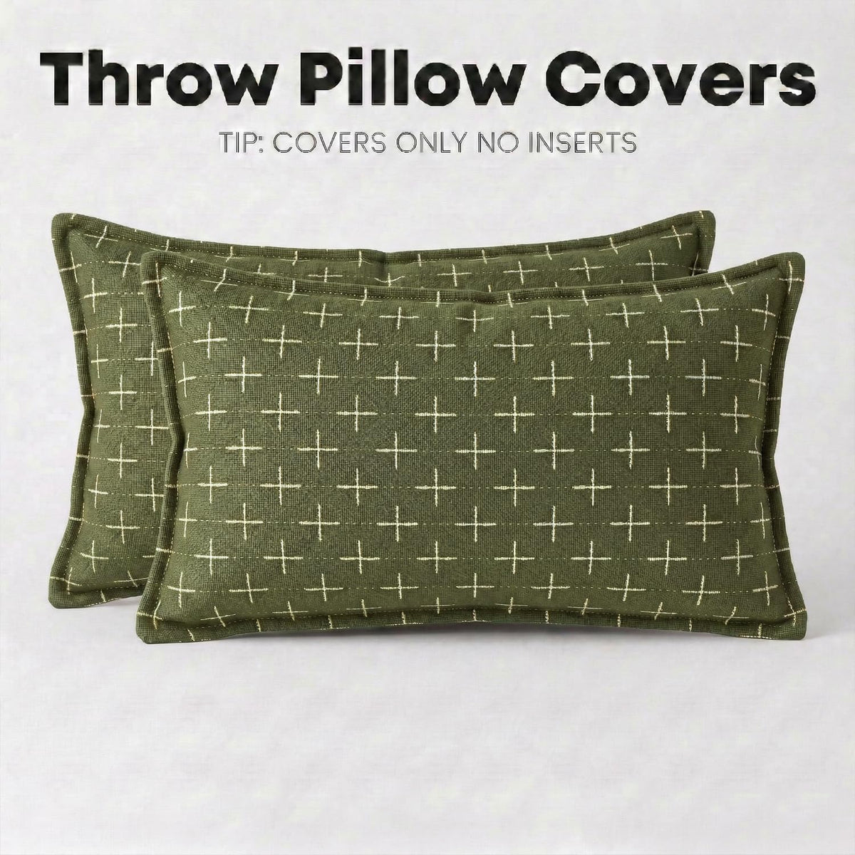 20"L x 12"W polyester throw pillow accessories in Olive Green, alternate view 8