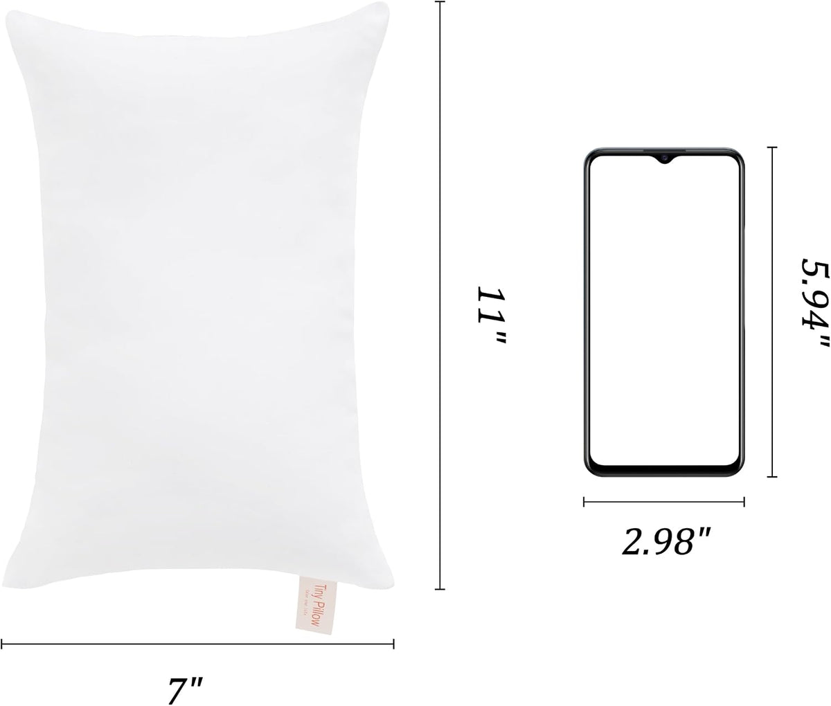 11x7 inches polyester travel pillows in White, alternate view 5