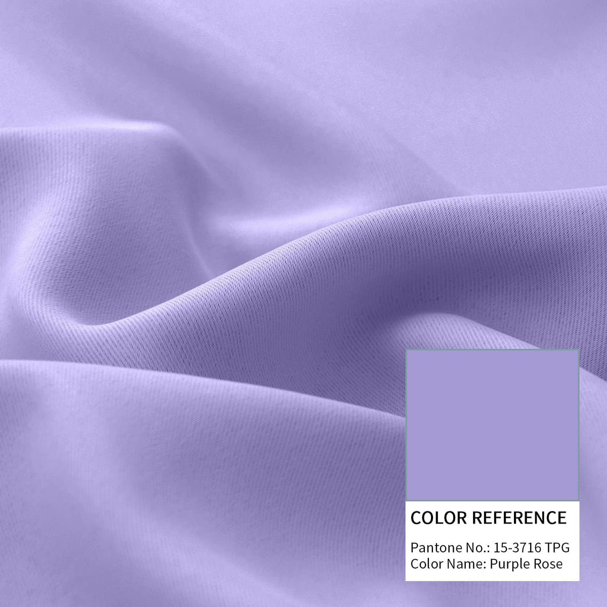 45"L x 42"W polyester curtains in Lavender, alternate view 7