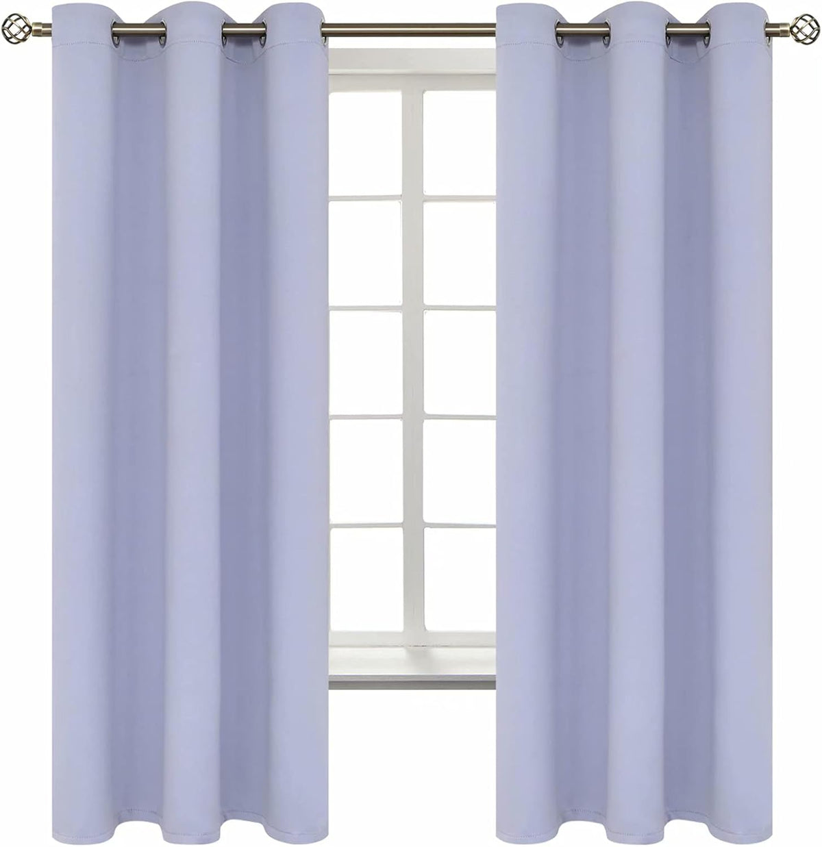 63"L x 42"W polyester curtains