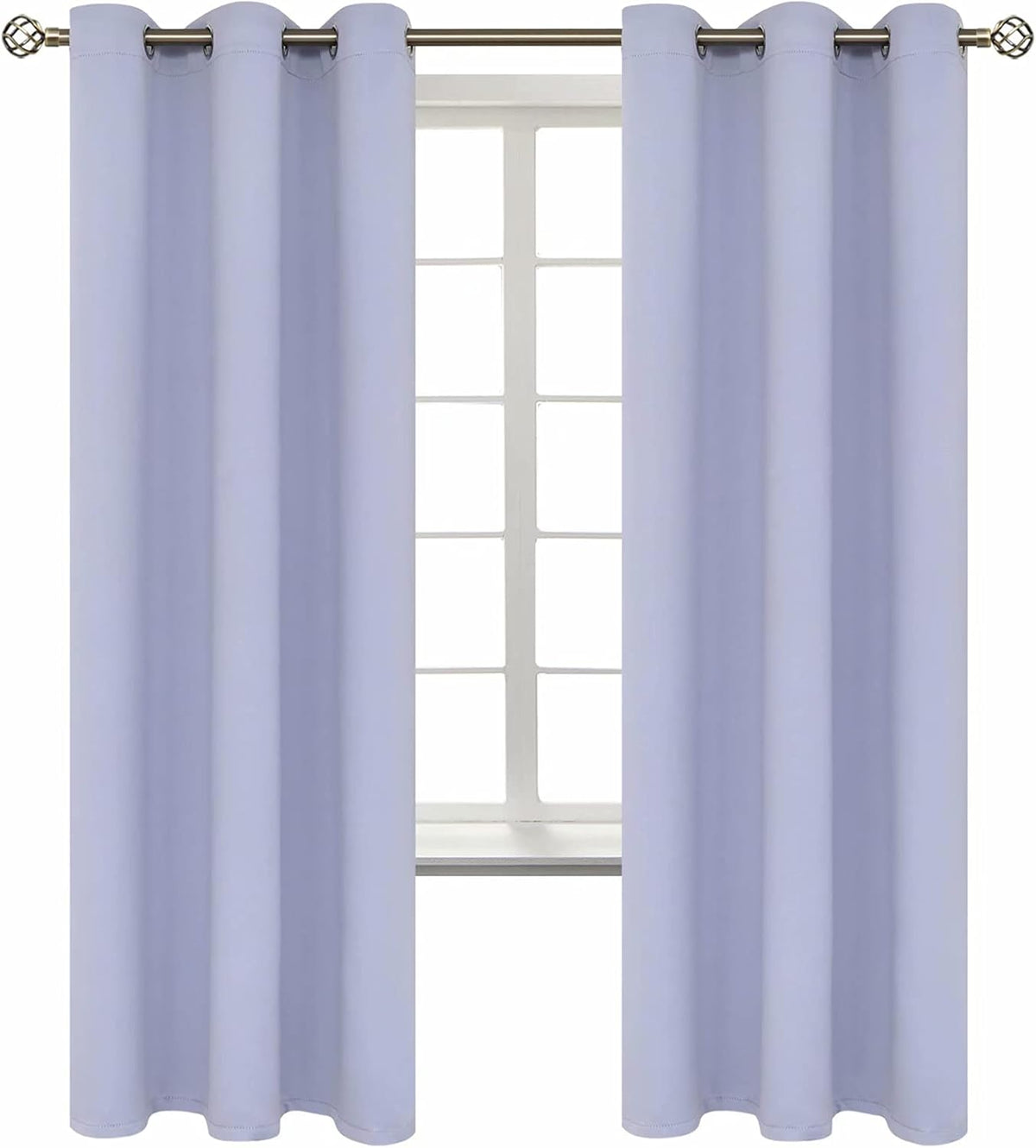 72"L x 42"W polyester curtains