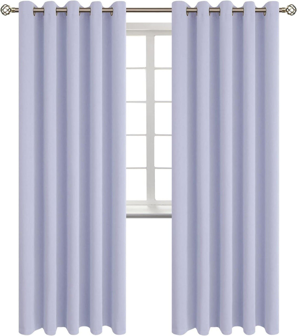 84"L x 70"W polyester curtains