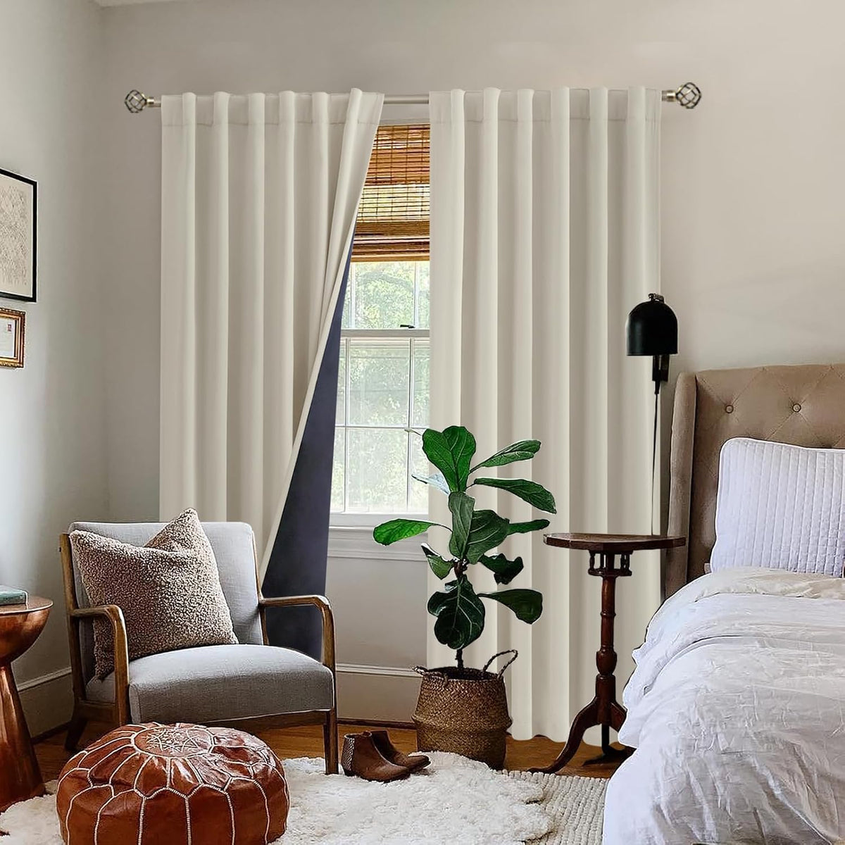 90"L x 52"W fabric curtains, alternate view 9