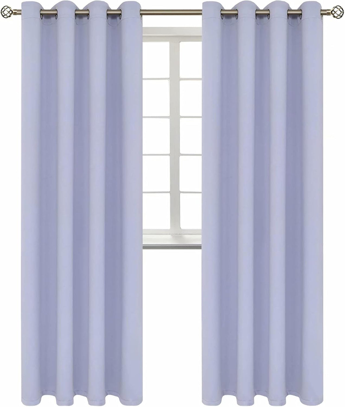 95"L x 52"W polyester curtains