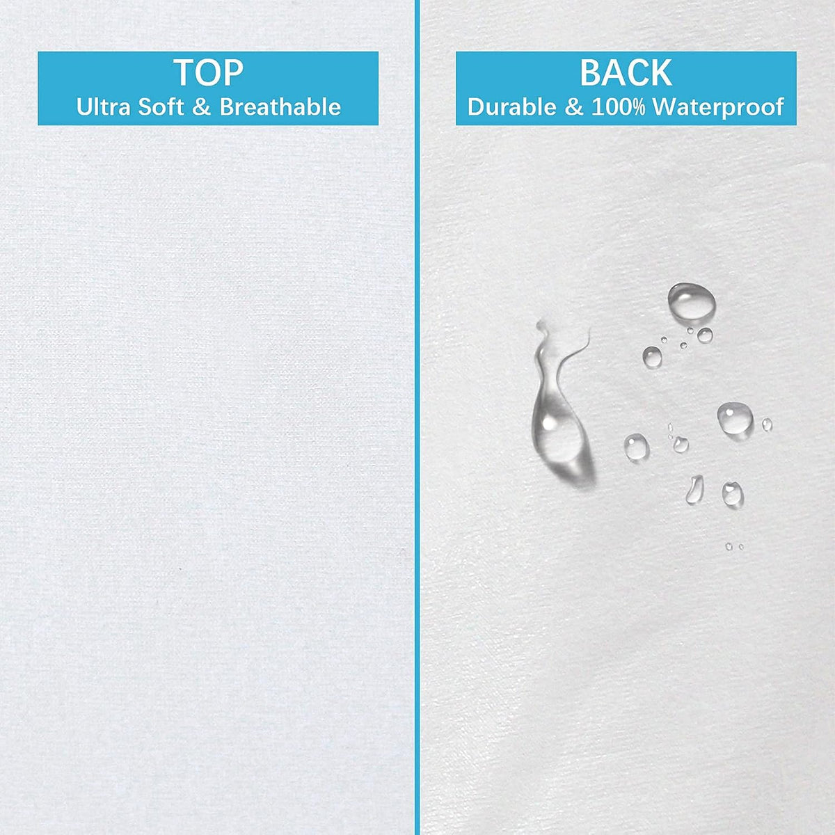 Queen microfiber pillowcases in White, alternate view 4