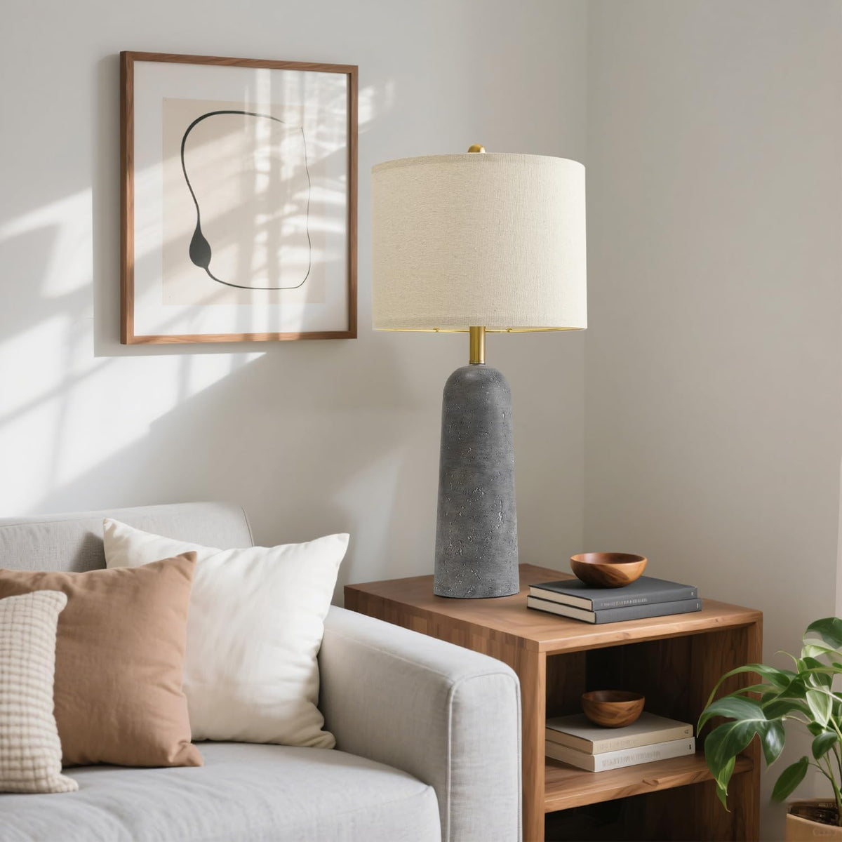 13"D x 13"W x 27.25"H resin table lamps, alternate view 7