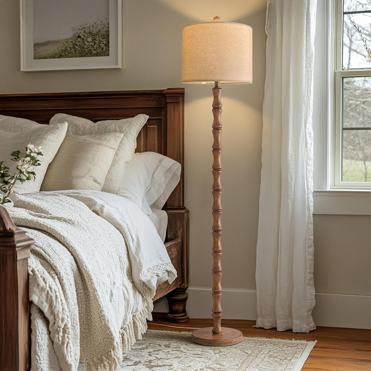 13"D x 13"W x 62"H resin floor lamps, alternate view 6