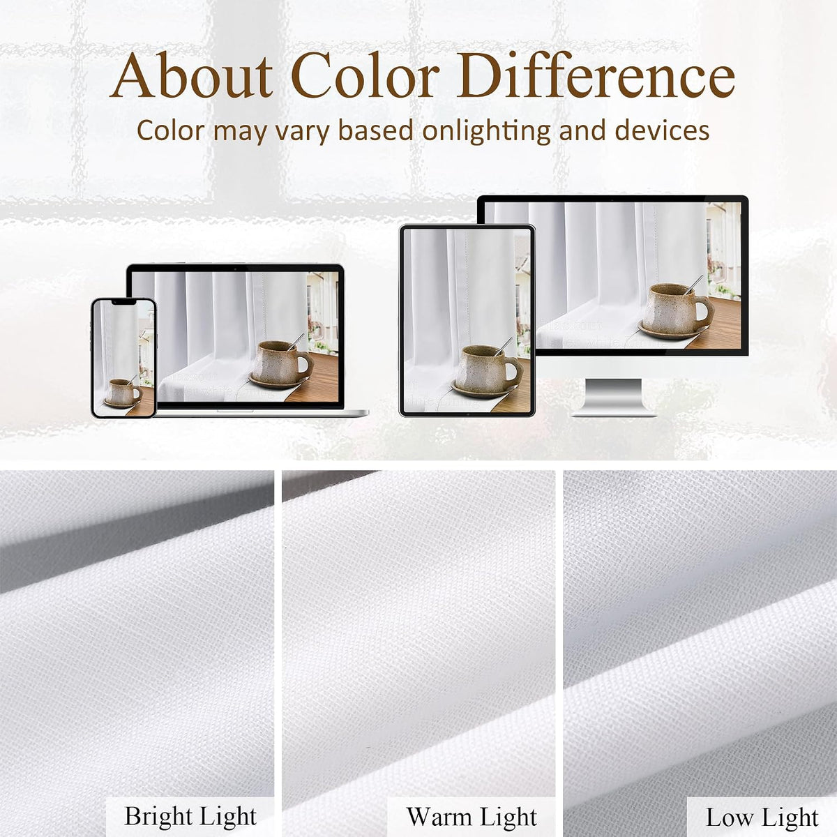 90"L x 40"W linen curtains in Snow White, alternate view 8