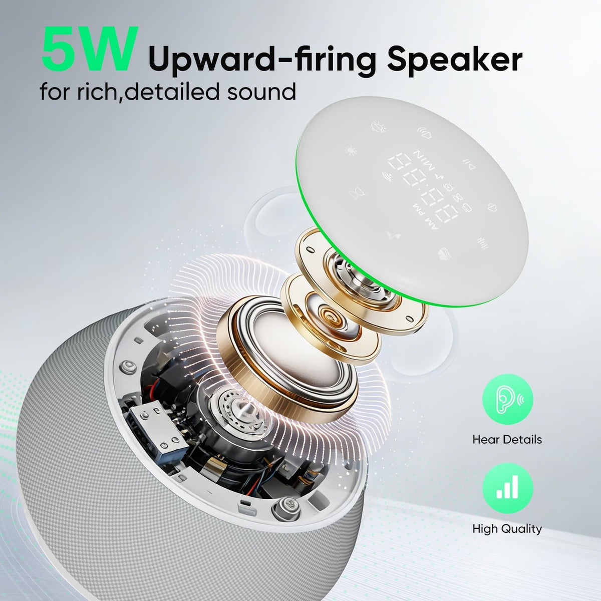 plastic white noise machines in White, alternate view 6