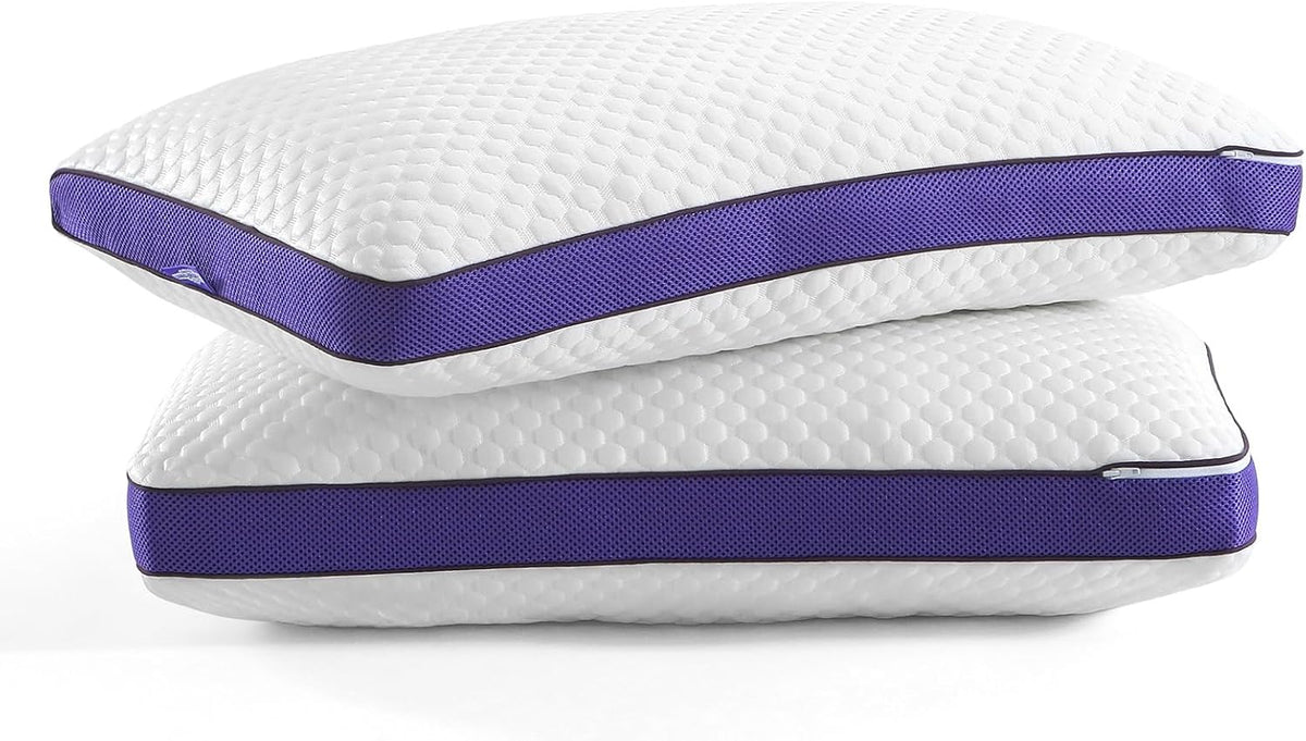 King polyester pillows in White