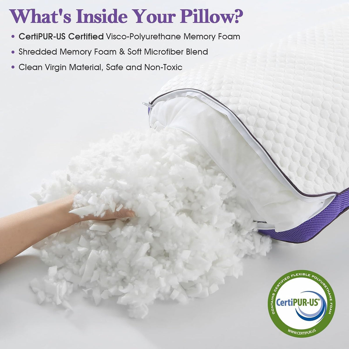 King polyester pillows in White, alternate view 4
