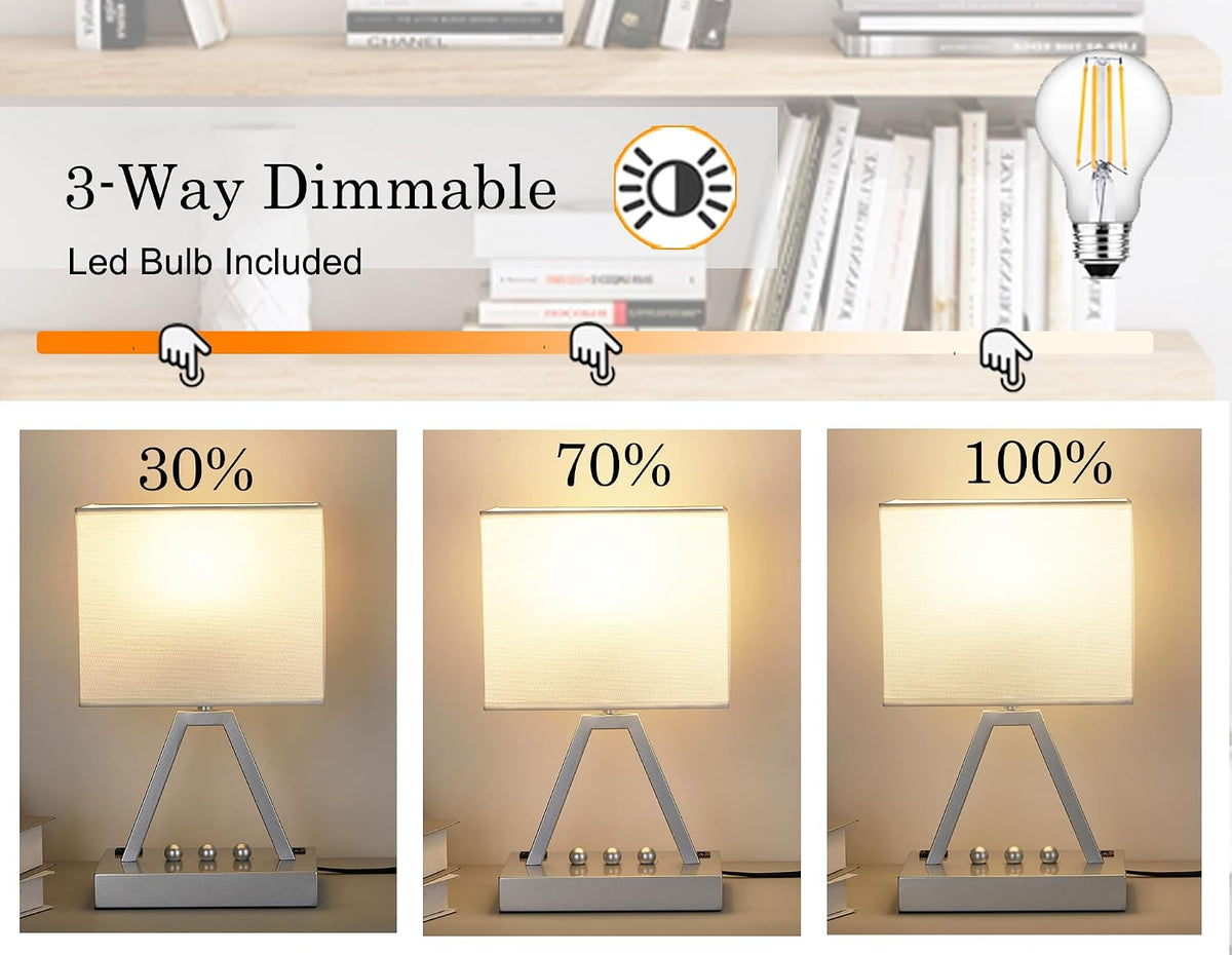 4.7"D x 8.6"W x 14.35"H metal table lamps, alternate view 2