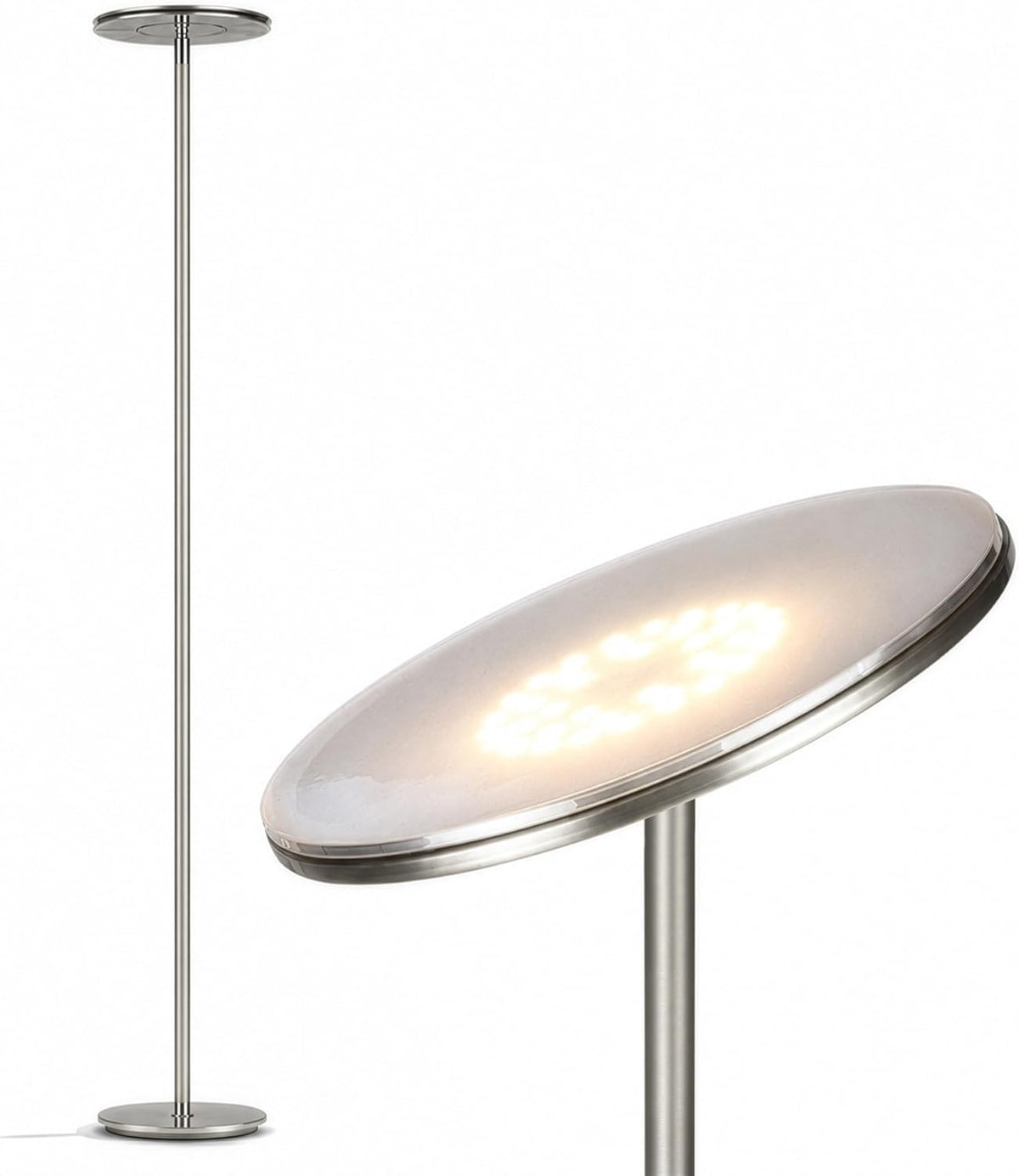 10"D x 10"W x 63"H metal floor lamps