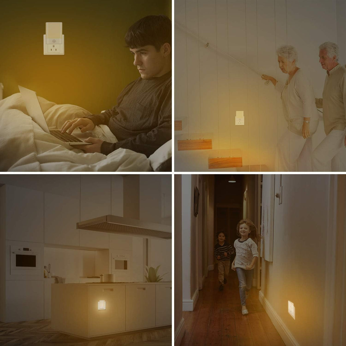 1.77"D x 2.55"W x 3.3"H plastic night lights & ambient lighting, alternate view 7