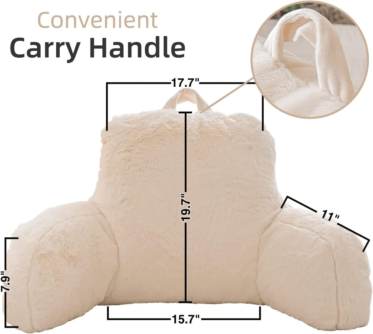 Over Size cotton backrest pillows, alternate view 5