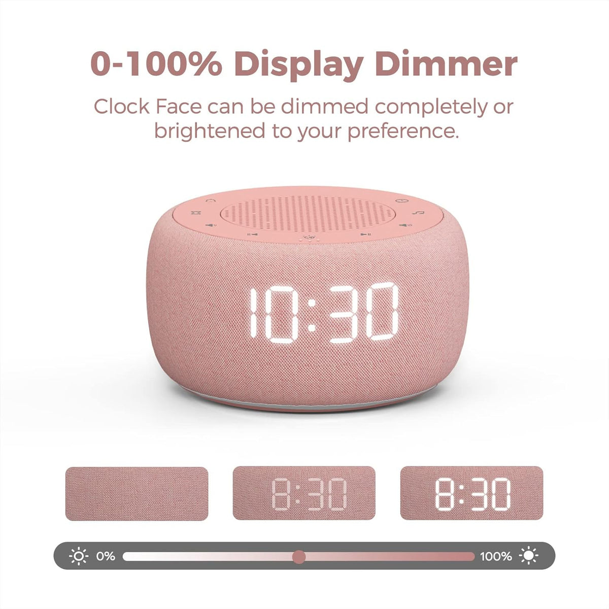 plastic white noise machines in Pink, alternate view 4