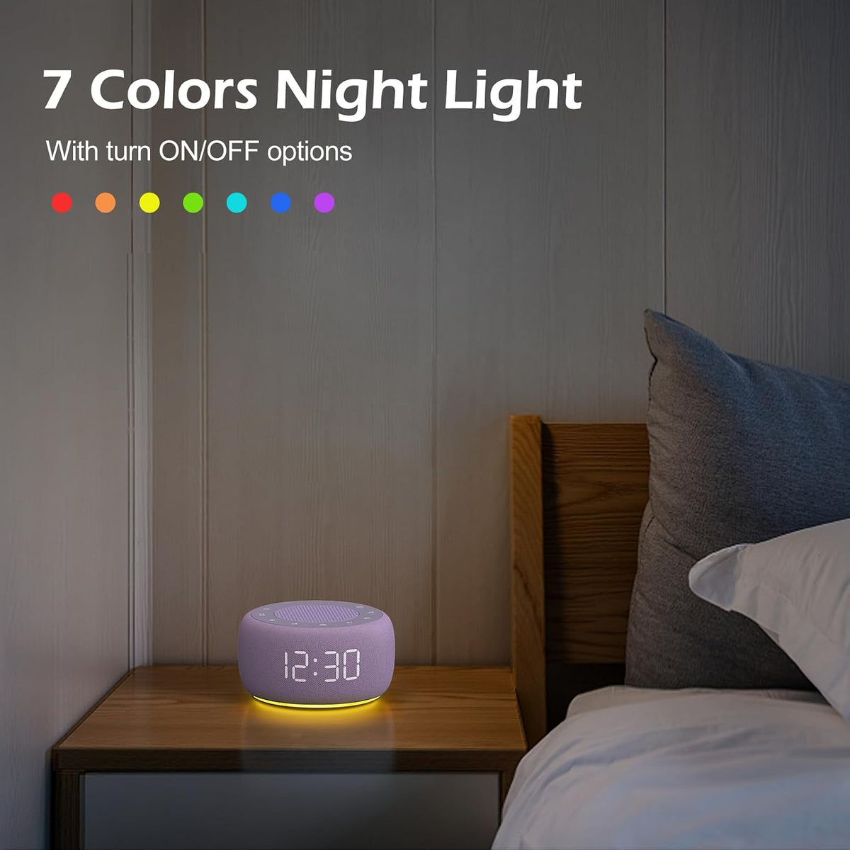 plastic white noise machines in Purple, alternate view 7