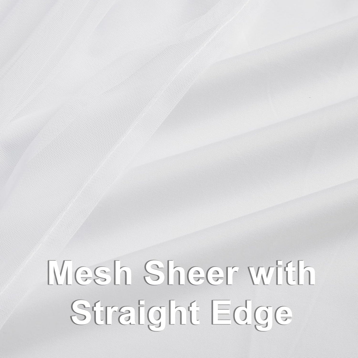 108"L x 37"W polyester curtains in White, alternate view 8