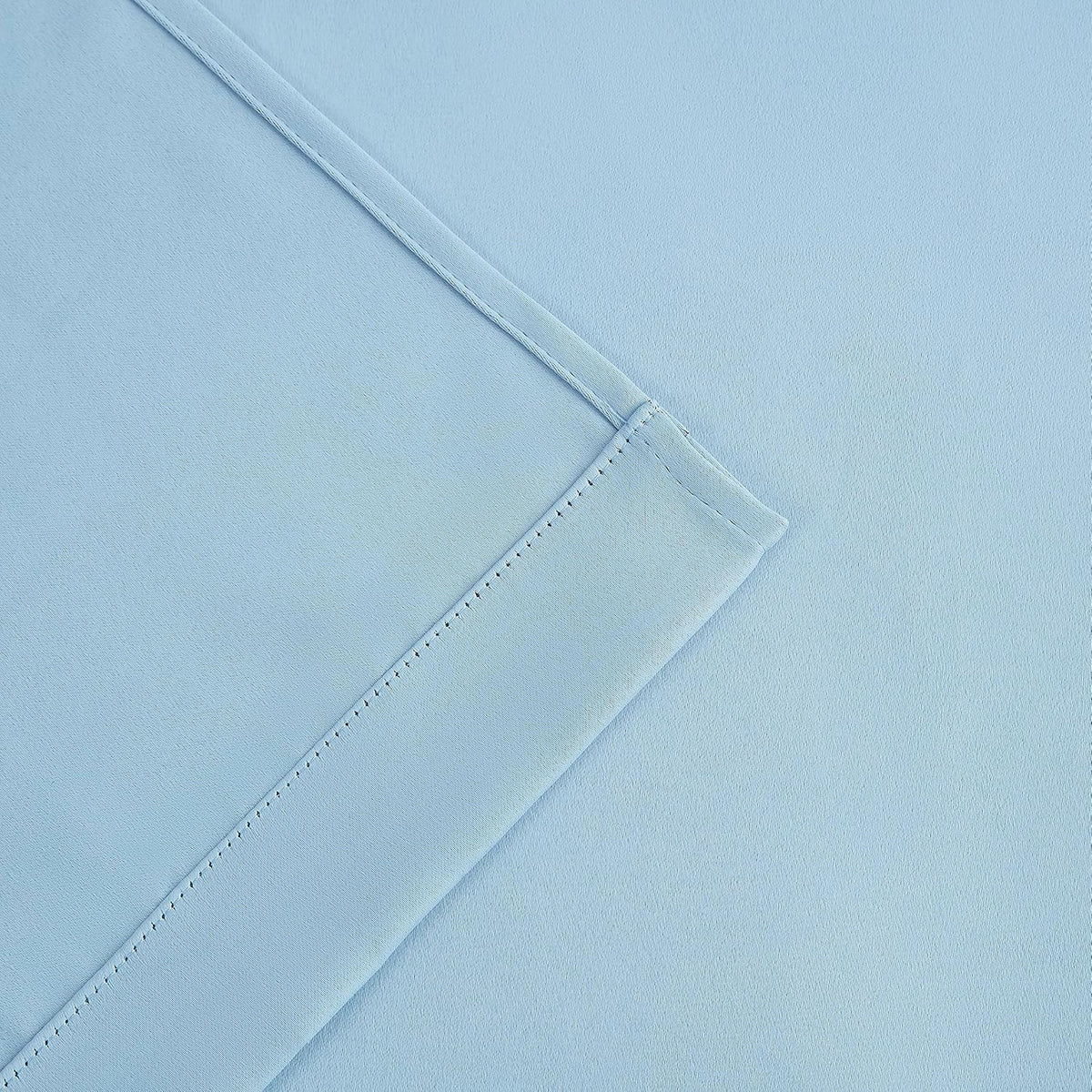 84"L x 37"W polyester curtains in Sky Blue, alternate view 6