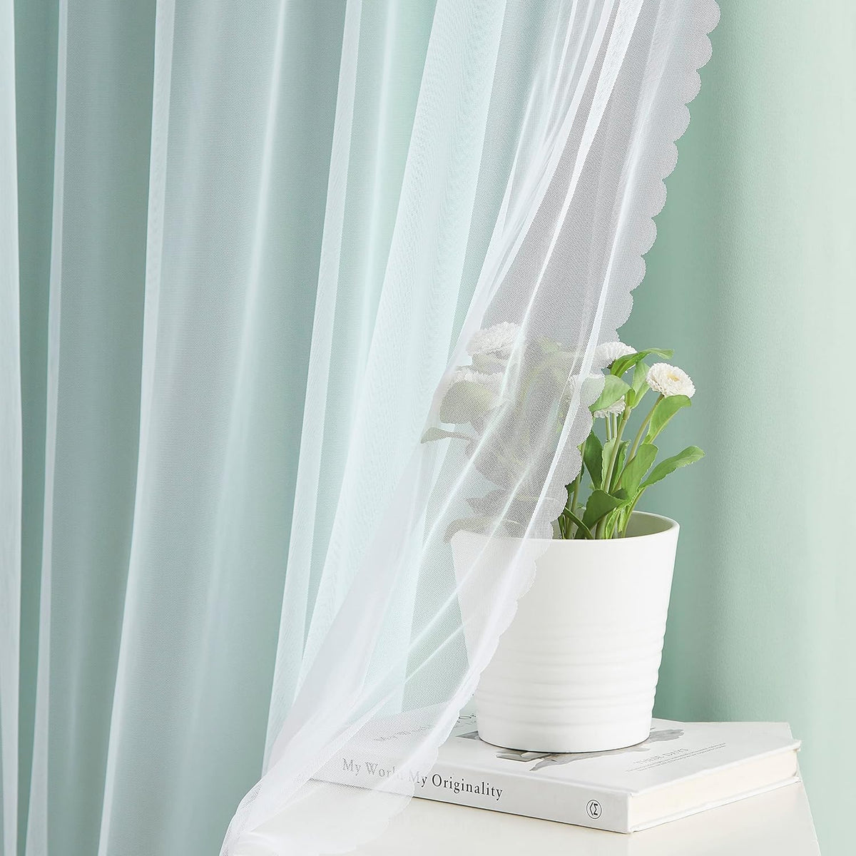 95"L x 37"W polyester curtains, alternate view 5