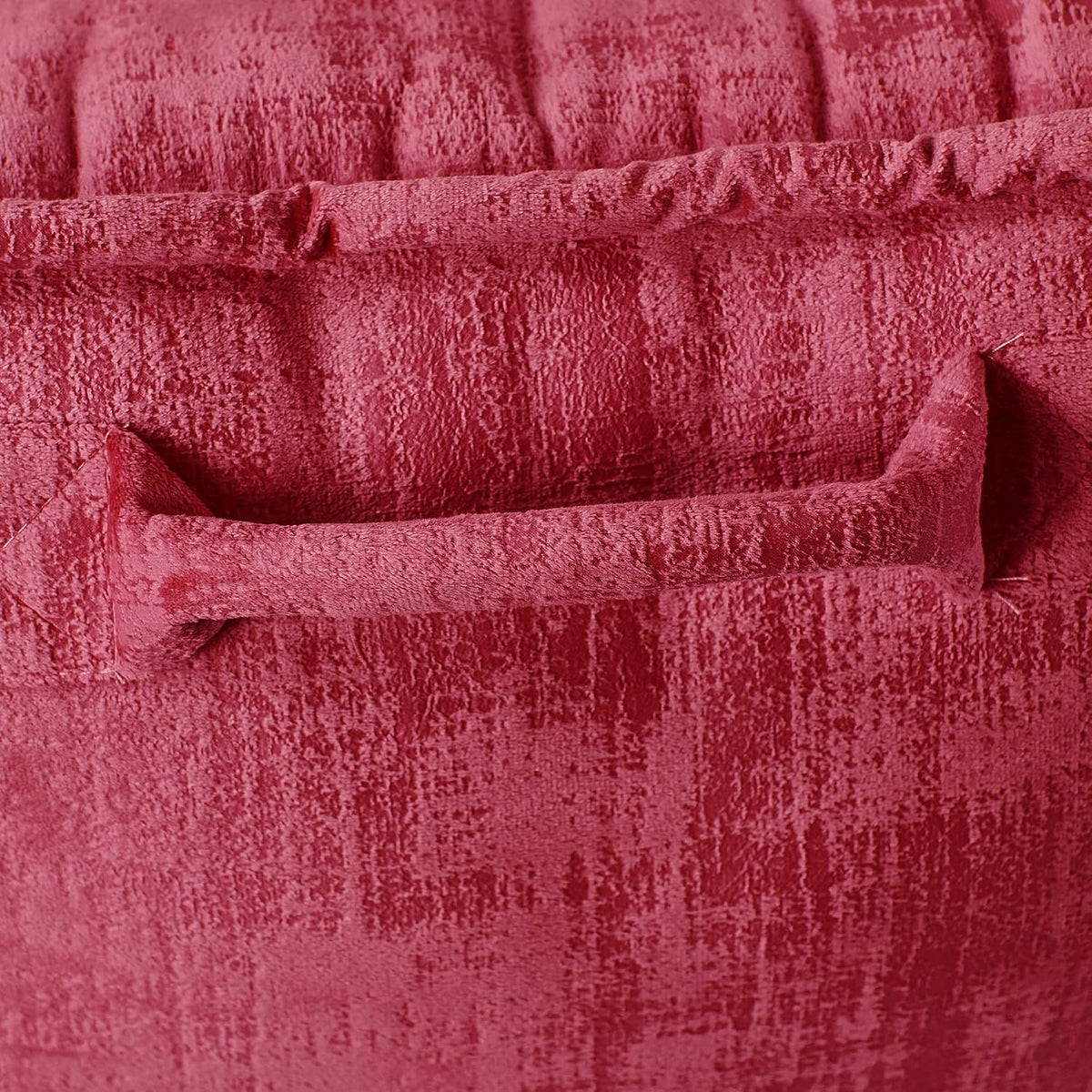 20" x 18" x 17" polyester backrest pillows in Christmas Red, alternate view 6