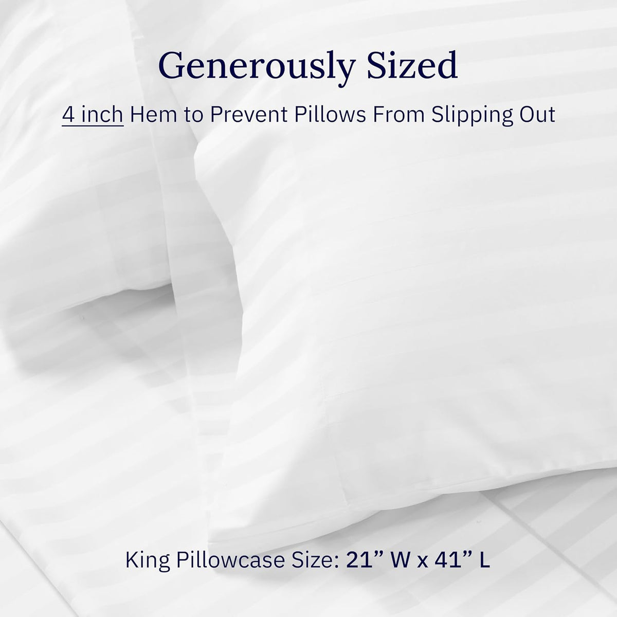 King cotton pillowcases, alternate view 6