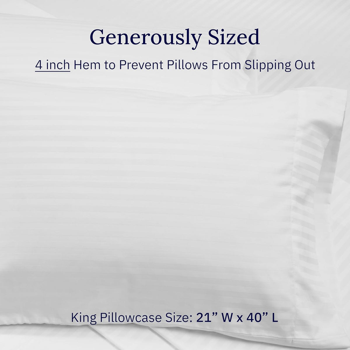 King cotton pillowcases, alternate view 7
