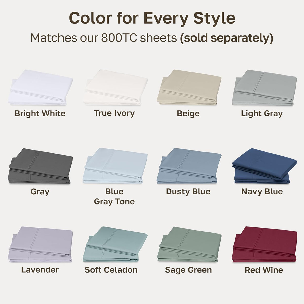 King cotton pillowcases, alternate view 7