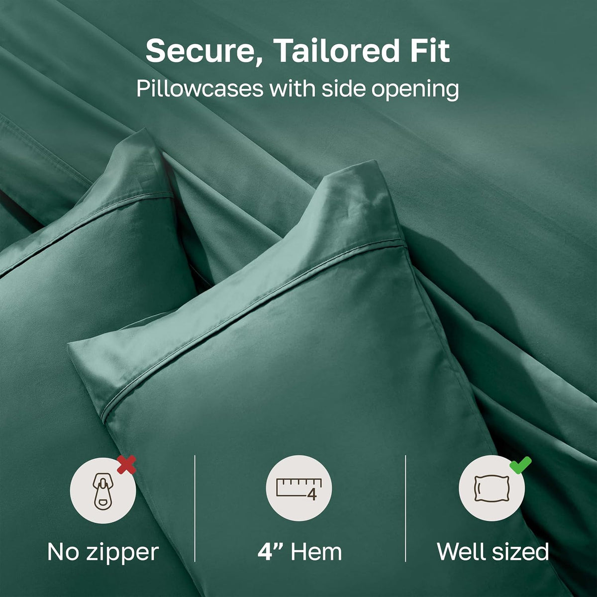 Standard / Queen cotton pillowcases, alternate view 4