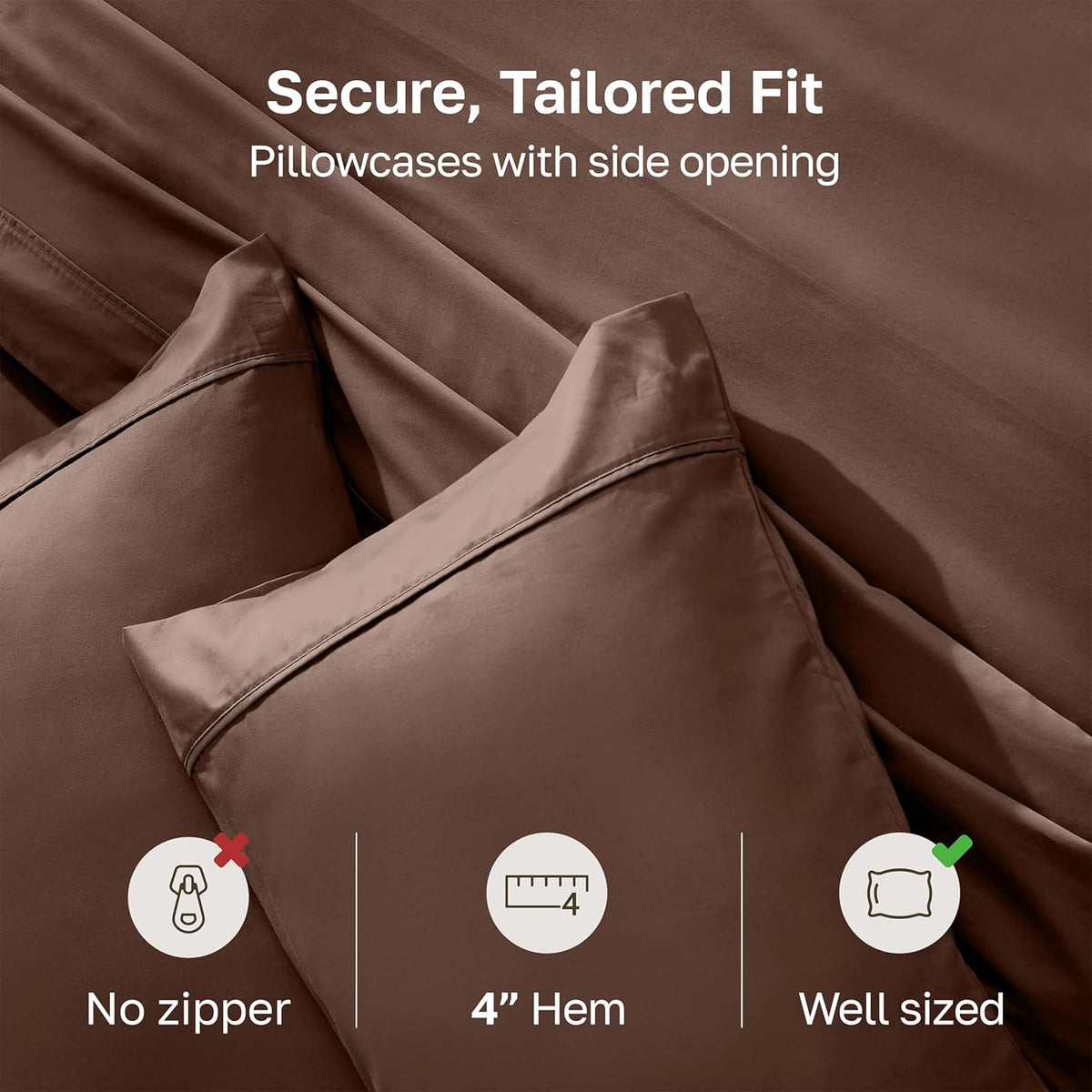 Standard / Queen cotton pillowcases, alternate view 4