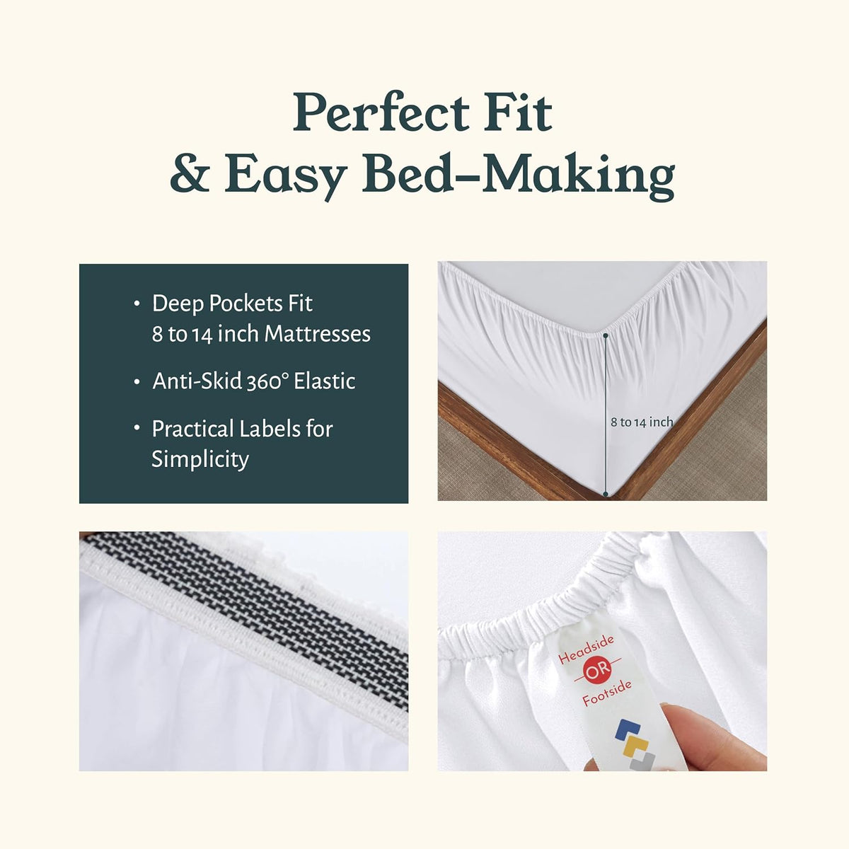 Twin XL cotton bedding sets in Bright White, alternate view 5